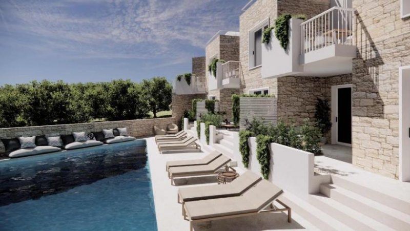 Kalyves Kreta, Kalyves: 150 Meter zum Meer - Luxusvilla mit Meerblick und privatem Pool in kleinem Komplex zu verkaufen Wohnung kaufen